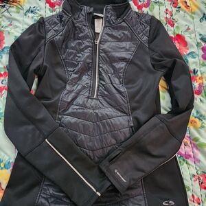 Champion Black Quilted Half-Zip Pullover